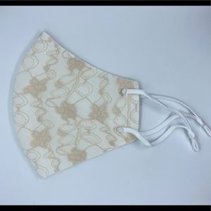 Elegant Lace Face Mask Cover-Ivory